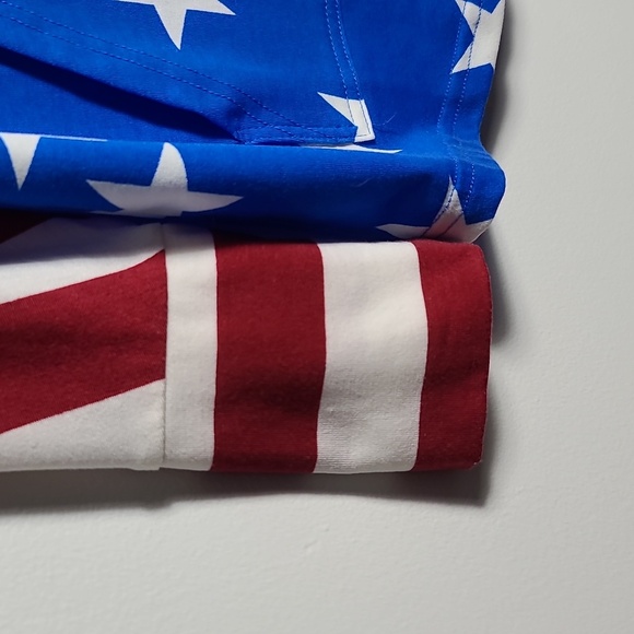 LULAROE Amber Hoodie Patriotic Blue and Red Star And Stripe Sweatshirt Size XS - Picture 6 of 16